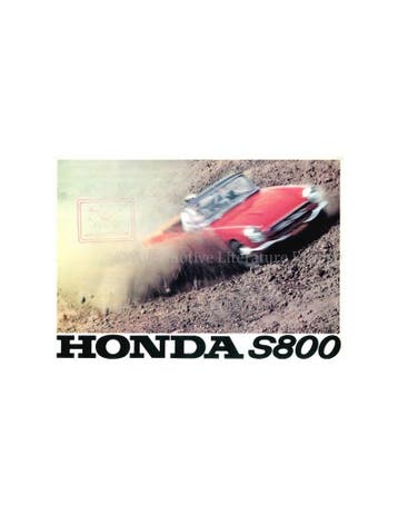 1966 HONDA S800 BROCHURE ENGELS, Nieuw