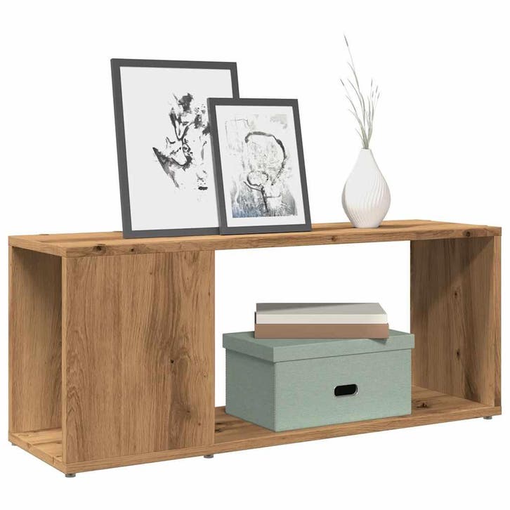 vidaXL Tv-meubel 80x24x32cm bewerkt hout artisanaal, Huis en Inrichting, Kasten | Boekenkasten, Nieuw, Verzenden