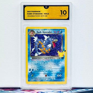 Pokémon Graded card - DARK GYARADOS HOLO 8 - Pokémon - GG 10, Nieuw