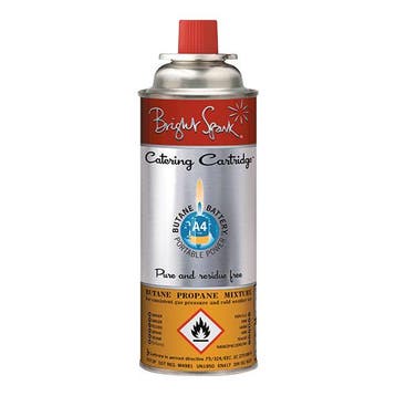 Gasbus A4 o.a. koksbrander en gasbrander 220gr Bright Spark, Verzenden