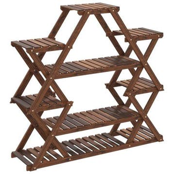 Etagere plantes bois 110x105cm - Rustique - Retour verifie, Verzenden