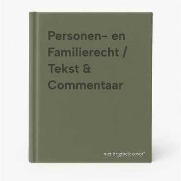 Personen- en Familierecht / Tekst & Commentaar 9789013174595, Verzenden, Zo goed als nieuw