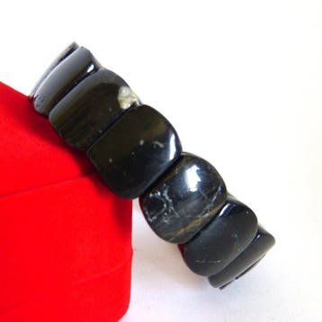 Braziliaanse zwarte toermalijn armband- 46 g, Verzamelen
