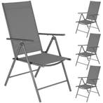 tectake Opvouwbare tuinstoelen met verstelbare rugleuning, g, Tuin en Terras, Verzenden, Nieuw