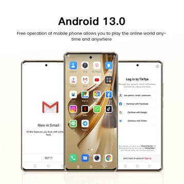Note 12 Smartphone Goud - Android 13 - 8 GB RAM - 256 GB, Verzenden, Nieuw