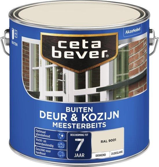 Cetabever Deur en Kozijn Meesterbeits - Ral 9001 RAL 9001 |, Doe-het-zelf en Bouw, Verf, Beits en Lak, Nieuw, Verzenden