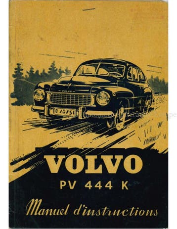 1956 VOLVO PV 444 K INSTRUCTIEBOEKJE FRANS, Ophalen of Verzenden