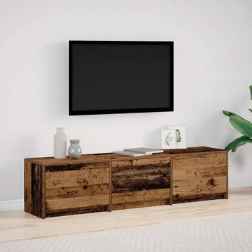 vidaXL TV Kast Oudhout Bewerkt hout, Huis en Inrichting, Verzenden, Nieuw