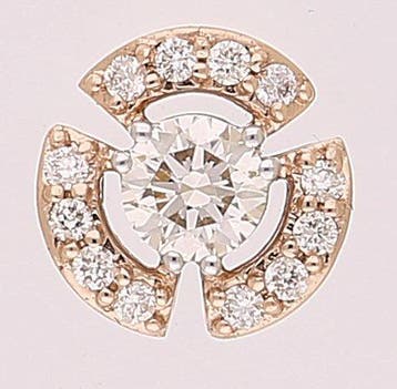 Boucles doreilles - 18 carats Or rose - 0.71ct. tw. Diamant, Handtassen en Accessoires, Nieuw
