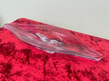 Val Saint Lambert - Centre de table - L. 75 cm - Cristal, Antiquités & Art