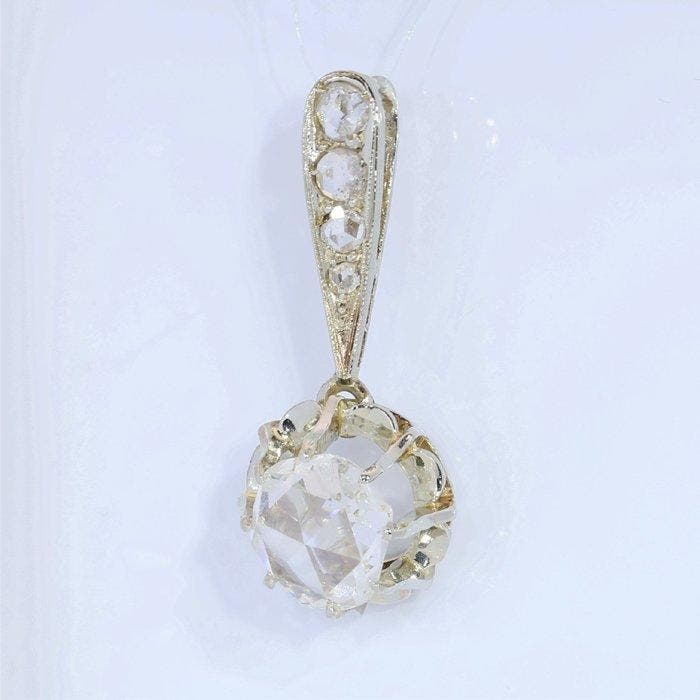 Hanger - 18 karaat Witgoud - Diamant - Vintage Art Deco uit, Bijoux, Sacs & Beauté, Bijoux anciens