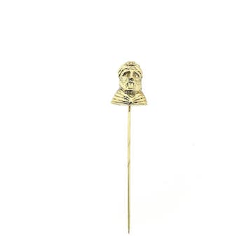 Gouden reversspeld, dasspeld van een Arabier, Ophalen of Verzenden, Gebruikt, Goud, Goud