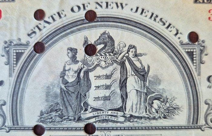 États-Unis dAmérique. 1000 Dollars 1908 Refunding bond, Antiek en Kunst, Antiek | Speelgoed