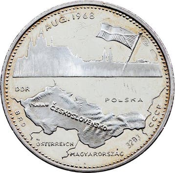 Tsjecho-Slowakije. Socialist Republic. Medal 1968