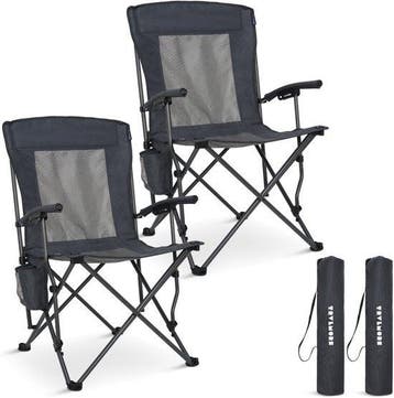 2dekans | TRVLMORE Campingstoelen - Opvouwbaar - 2-Pack -, Ophalen of Verzenden