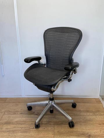 Opgeknapte Herman Miller Aeron Bureaustoel - Chrome Details, Verzenden, Bureaustoel