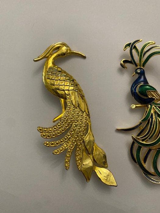 Themacollectie - Dierenbroches Vogels Vintage jaren 90, Antiquités & Art, Antiquités | Jouets