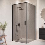 Douchecabine Alava 100 x 100 x 190 cm Zwart met Rookglas, Verzenden, Nieuw