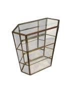 Vitrine - Messing, Glas - Vitrine, Huis en Inrichting, Nieuw