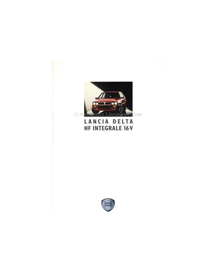 1990 LANCIA DELTA HF INTEGRALE 16V BROCHURE DUITS, Livres, Autos | Brochures & Magazines, Enlèvement ou Envoi