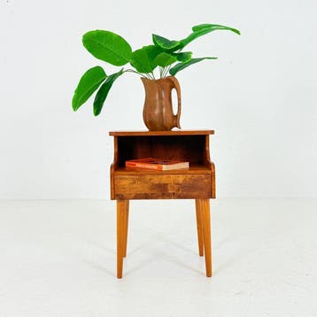 Naaidoos - Teak - Vintage bijzettafel