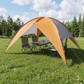 vidaXL Campingtent met waterdichte regenfly 4-persoons Grijs, Verzenden