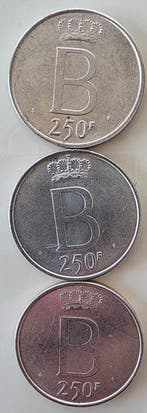 Belgique. Baudouin. 250 Francs 1976 (Sans prix de réserve), Postzegels en Munten