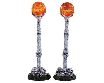 Lemax - Lighted Lantern Bone Post -  Set Of 2 -  B/o (4.5, Verzenden, Neuf