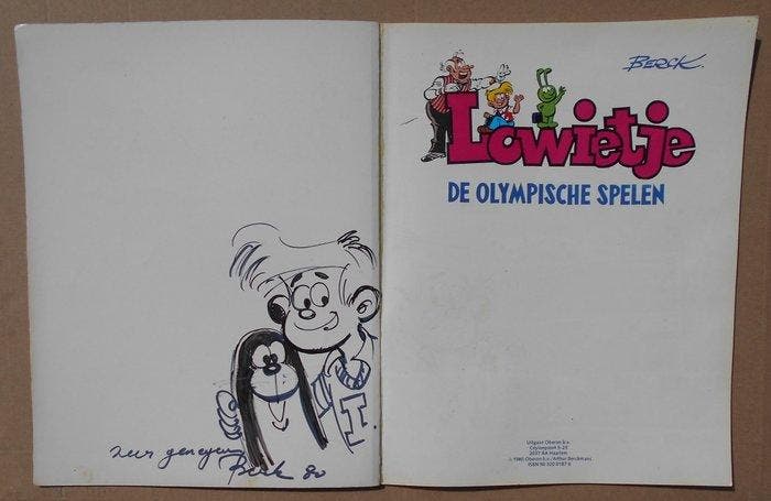 Lowietje 5 - De Olympische spelen - opdrachttekening Berck -, Livres, BD
