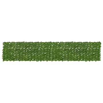 vidaXL Balkonscherm met bladeren Groen en Geel 400 x 75 cm, Verzenden, Nieuw