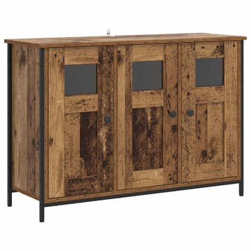 vidaXL Dressoir Oud hout 100 x 35 x 70 cm Bewerkt hout, Verzenden