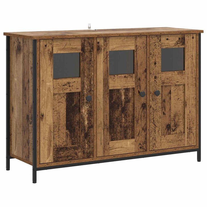 vidaXL Dressoir Oud hout 100 x 35 x 70 cm Bewerkt hout, Huis en Inrichting, Kasten | Dressoirs, Nieuw, Verzenden