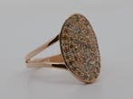 Zonder minimumprijs - Ring - 14 karaat Geel goud - 0.74ct.