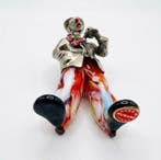 Murano - Vittorio Angini - Statuette, Clown Banjo - 8 cm -
