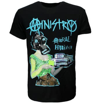 Ministry Moral Hygiene Gasmask T-Shirt, Nieuw
