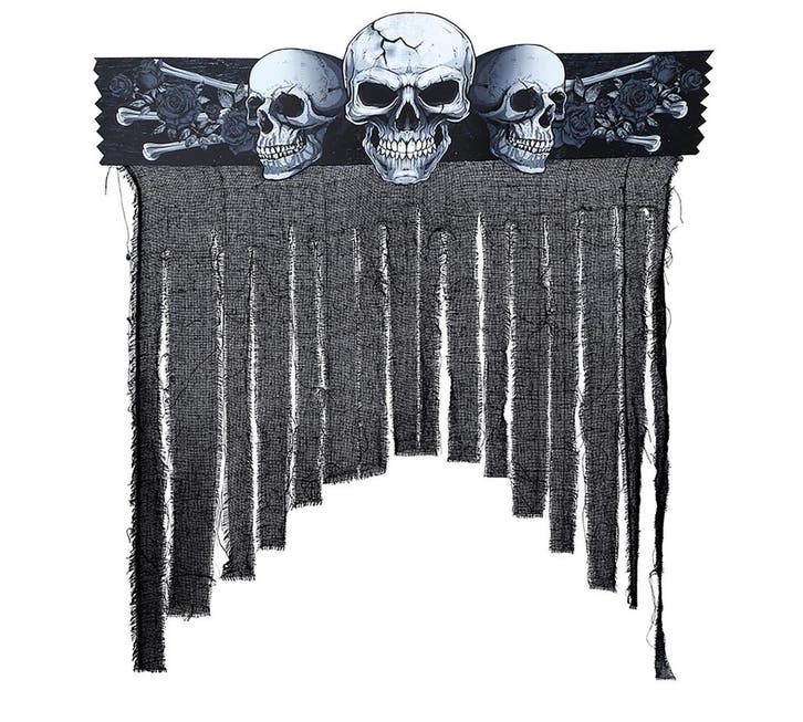 Halloween Deurgordijn Skelet, Hobby en Vrije tijd, Feestartikelen, Nieuw, Verzenden