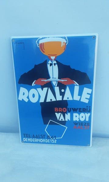 rven doren - Reclamebord - Emaille