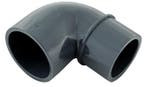 Coude en PVC à 90 degrés conique 63/50 mm x 63 mm, Ophalen of Verzenden, Neuf