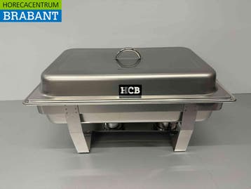 RVS HCB Chafing dish set 1 x 1/1, 2 x 1/2 en 3 x 1/3 GN, Articles professionnels, Horeca | Équipement de cuisine, Ophalen of Verzenden