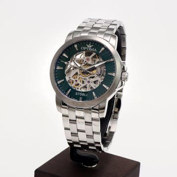 Optima - Stöbli Skeleton Swiss Made Automatic Watch -, Nieuw