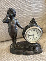 Pendule - Brons - 1920-1930 - Bronzen vintage horloge