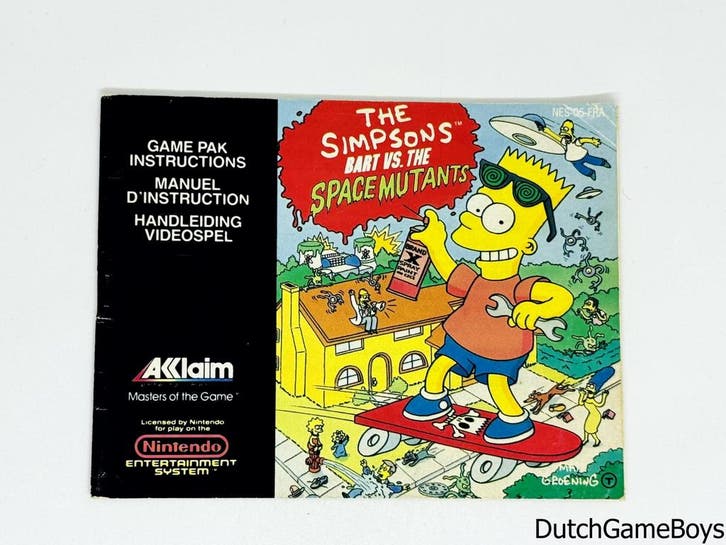 Nintendo NES - The Simpsons - Bart Vs. The Space Mutants - F, Consoles de jeu & Jeux vidéo, Jeux | Nintendo NES, Envoi