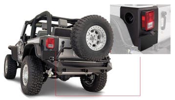 Bushwacker 07-18 Jeep Wrangler Trail Armor Rear Corners -, Ophalen of Verzenden