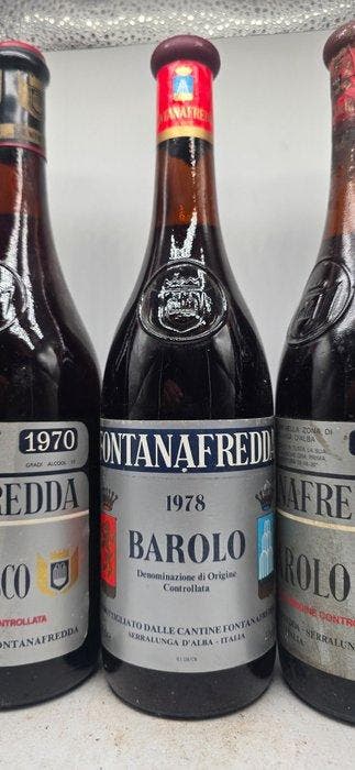 Fontanafredda: Barolo 1975, 1970, 1974, 1978 & Barbaresco