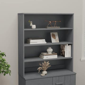 vidaXL Opzetkast HAMAR 90x30x100 cm massief grenenhout, Huis en Inrichting, Kasten | Dressoirs, Verzenden, Nieuw