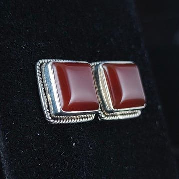 Cornaline - Argent - Boucles doreilles, Collections