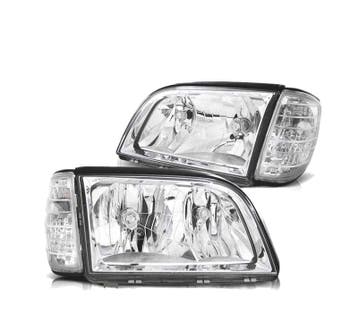 PHARES POUR MERCEDES CLASSE S W140 91-98 CHROMÉ + CLIGNOTANT, Verzenden