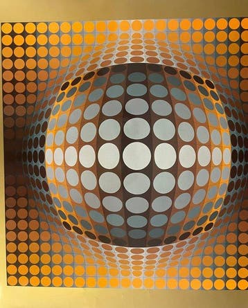 Victor Vasarely (1906-1997) - VEGA-ZETT-2, Antiquités & Art