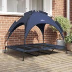 vidaXL Hondenbed Marineblauw 122 x 93 x 106,5 cm Staal, Verzenden, Nieuw