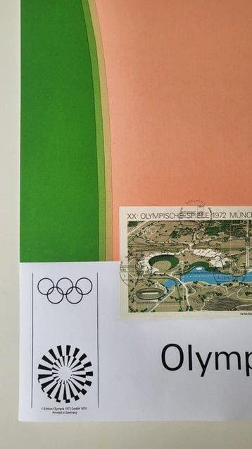 Tom Wesselmann - Olympische Spelen 1972 - Officiële zegels